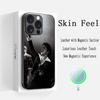 Bru-no Cool Singer Fashion Design Phone Case For iPhone 17 16 15 14 13 12 Plus Pro Max High-end Luxury Magsafe Sheepskin