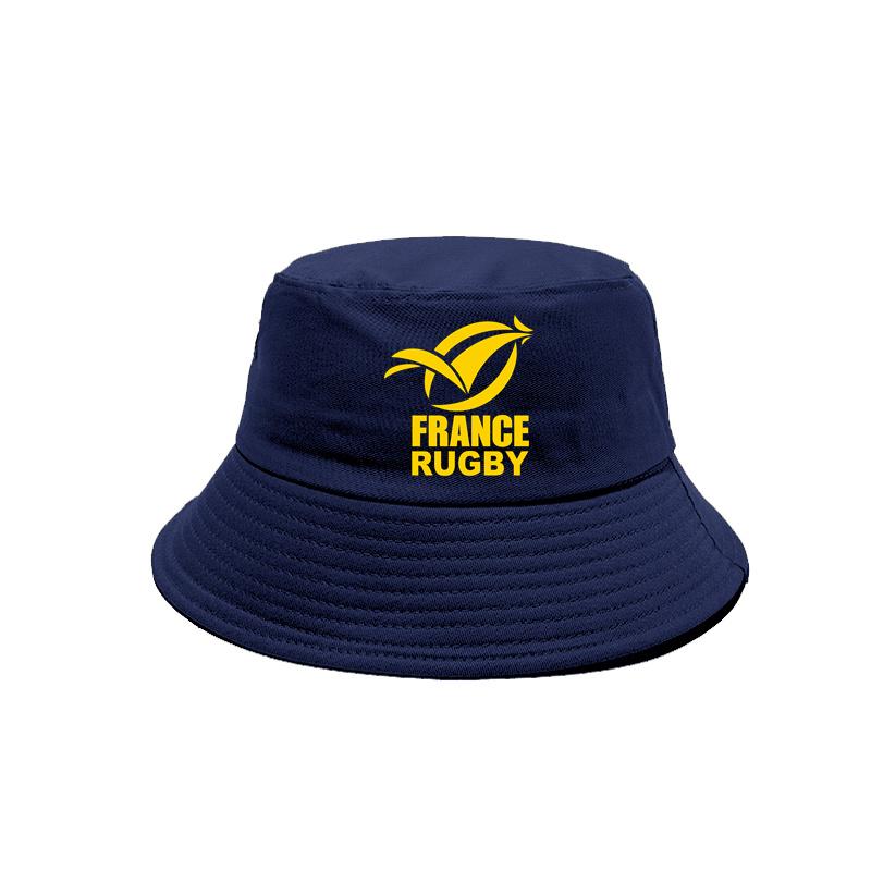 France Rugby Bucket Hat Cap Unisex Women Unisex Panama Cap Outdoor Summer Adjustable France Rugby Bob Caps MZ