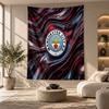 Decorative Tapestry,Manchester City Printed Wall Art, Lightweight Wall Hanging For Bedroom Background