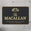 Segno Metallica Macallan Highland Single Malt Whisky Vintage Art Déco Ferro Arte da Parete Estetica Retrò Bar Pub Decorativo Pl
