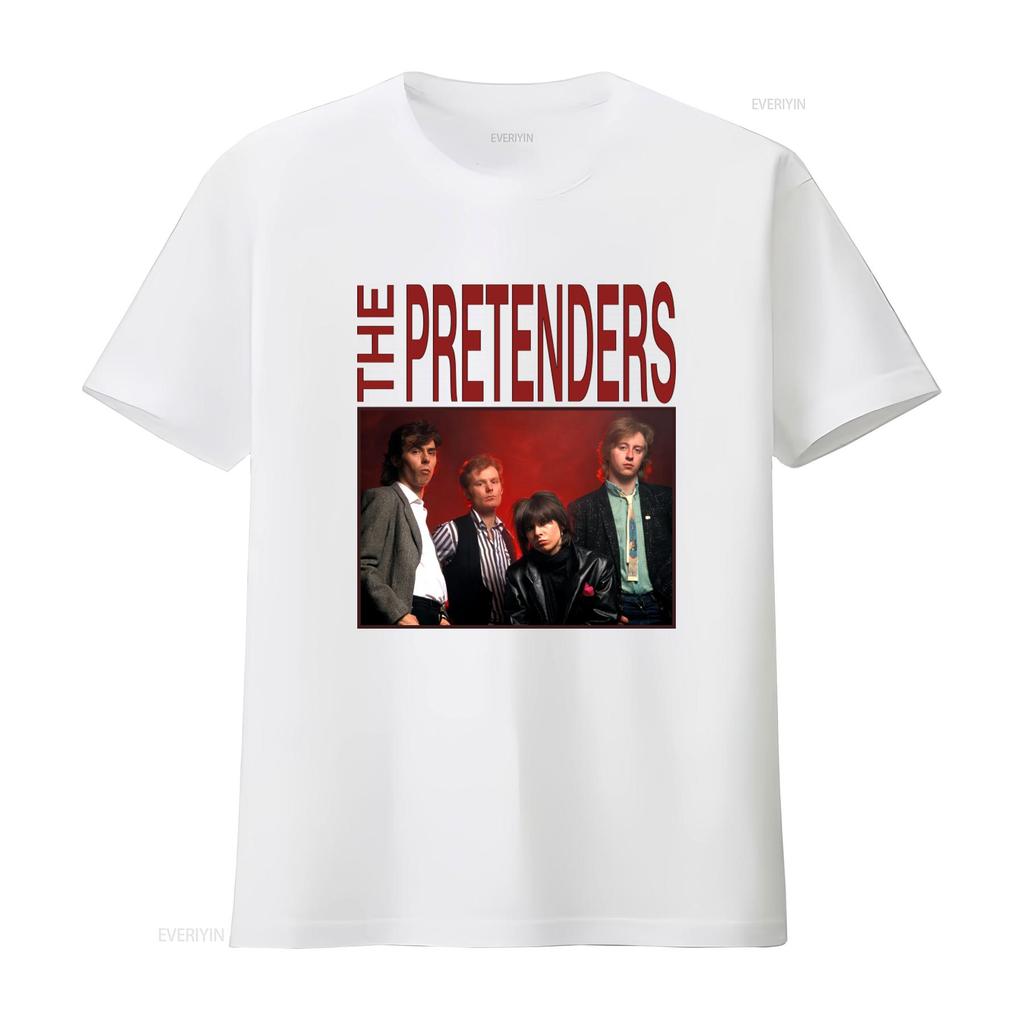 The Pretenders Rock Band T Shirt Heavy Cotton Musician Inspired Best Seller Vintage Washed Designer Clothes Streetwear