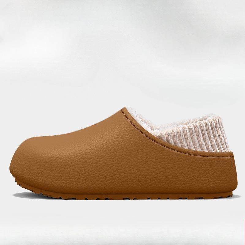 Waterproof Cotton Shoes for Women and Thick-soled Warm Fleece Silent Shoes