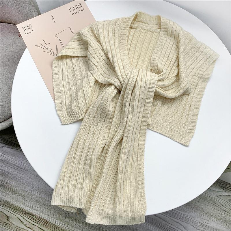 1pcs Woman Elegant Little Shawl Knitted Scarf Tie Neck Shawl
