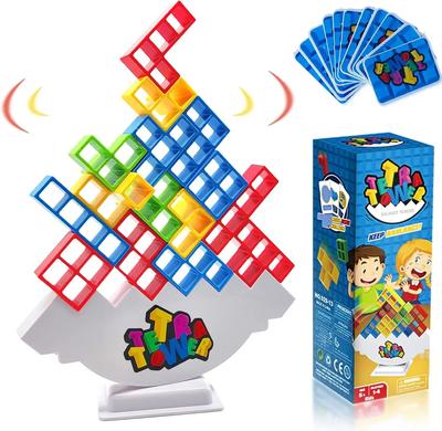Tower Balancing Stacking Toys Board Games for Kids Adults Balance Game Building Blocks