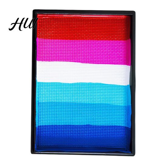 Regenbogen Gesichtsfarbe 50G für Körperbemalung, Hochpigmentiertes Make-up Kinder Halloween Party Cosplay, Abwaschbar Erwachsene Langanhaltend