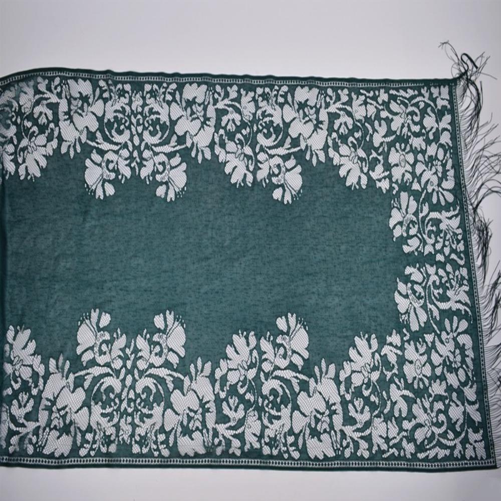 Women Girls Headwear Headscarf Luxury Head Scarves Hijab Shawl Scarf Hollow Tassel Scarf Head Wrap