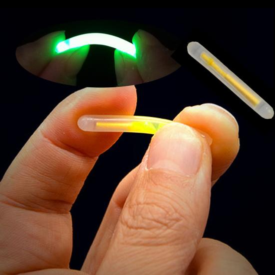 50 Stück Knicklichter Fluoreszierende Mini-Kunststoff-Stabile Angel-Leuchtstäbe für Draußen