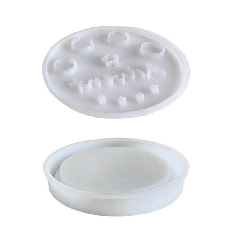 Round Silicone Mold For DIY LED Candle Holders Sturdy And Easy To Demold For Creative Homes Decors Projects