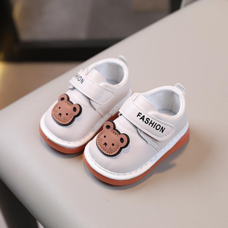Cartoon Baby Toddler Soft Sole Shoes With Velcro For Newborns
