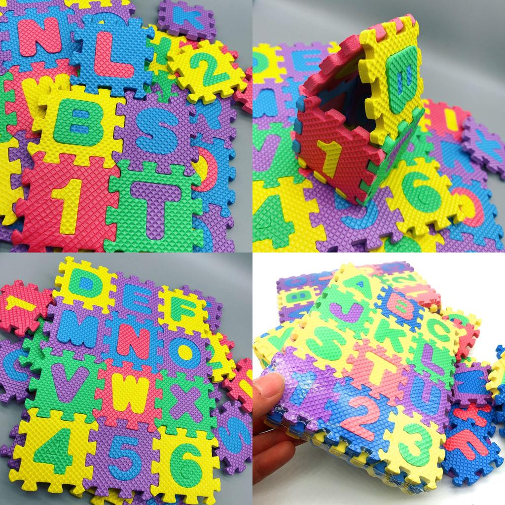 Colorful Alphanumeric Foam Puzzle Mat For Early Learning And Playful Education
