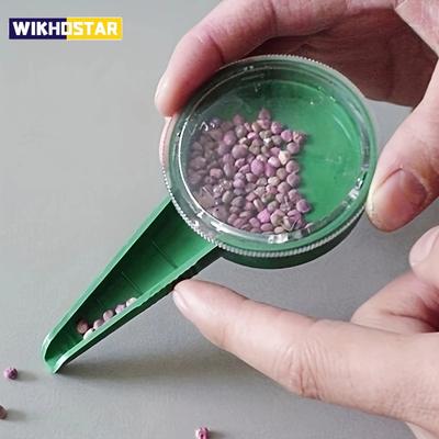Sembrador de semillas de plantas, sembradora de plantas, dispensador de semillas multifunción para jardín, herramientas que se adaptan a varios tamaños de semillas