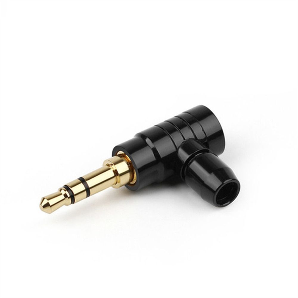 Headphone Connector L Type Audio Connectors 2 3 4 Poles 3.5mm Jack Plug 90 Degree Audio Adapter