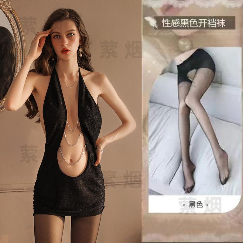 Sexy underwear sexy halter hip wrap hollow neck strap hot secretary uniform temptation suit