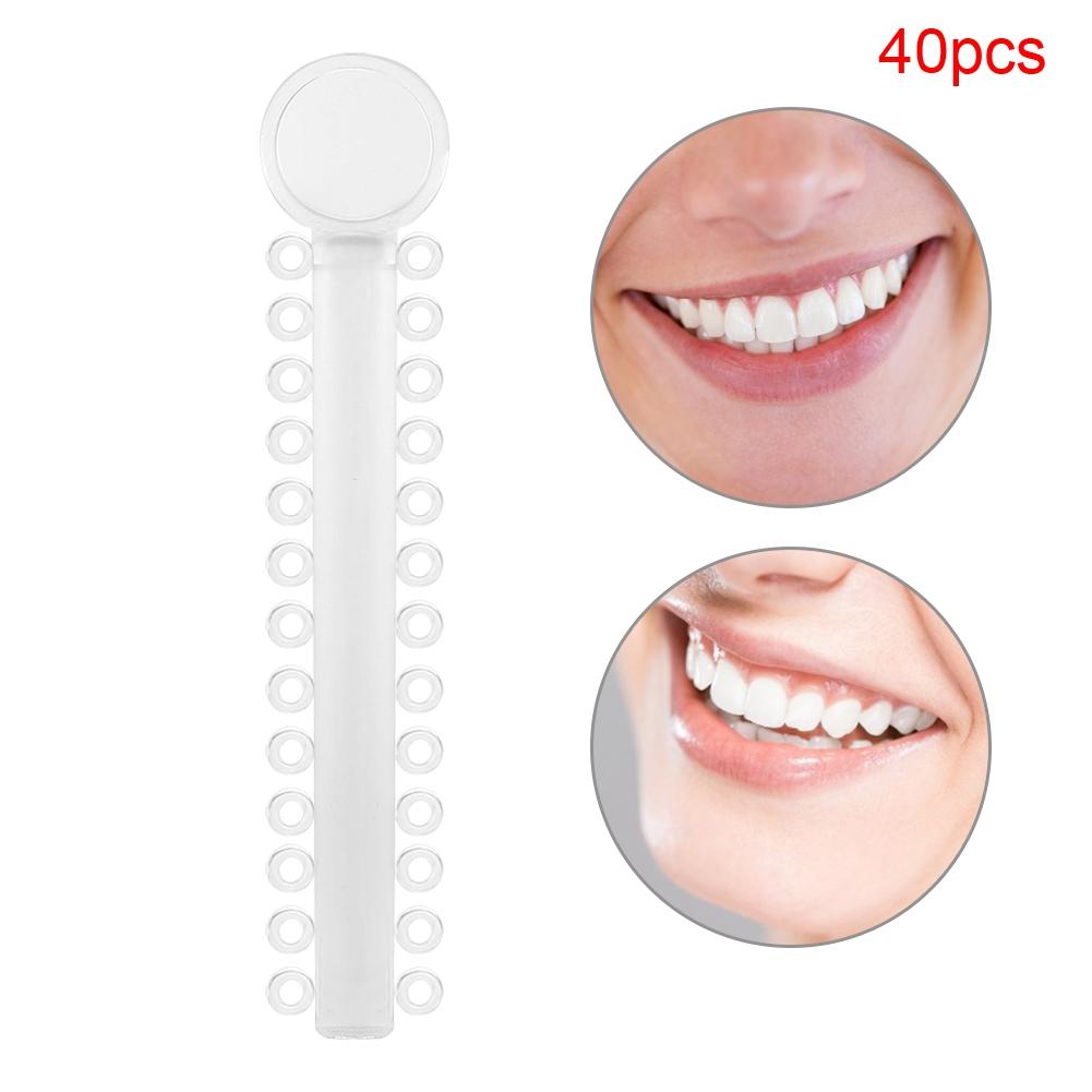 40pcs Dental Orthodontic Ligature Rubber Bands Teeth Corrector Elastic Brace