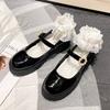Neue Loafer Damenschuhe Dicker Absatz Dicke Sohle Retro College Style JK Schuhe Mary Jane Schuhe Große Größe Kleine Lederschuhe Damen