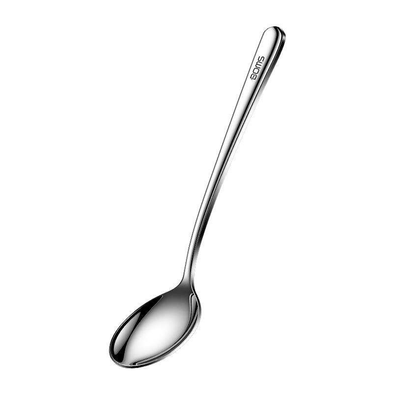 Japanese Imported Household 316L Stainless Steel Spoon, Food-Grade Long-Handled Round-Head Spoon, Soup Spoon, Soup and Stew Spoon, Eating Spoon