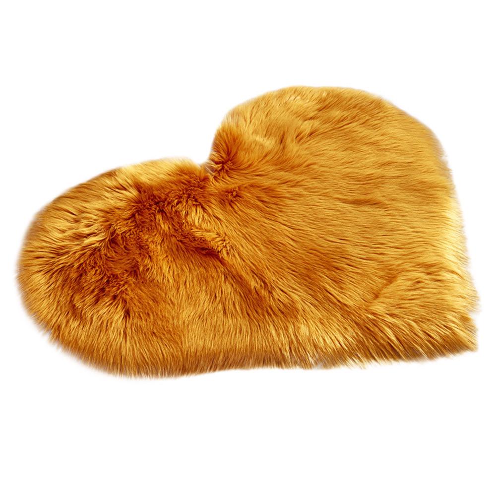 Wool Imitation Sheepskin Rugs Faux  Non Slip Bedroom Shaggy Carpet Mats
