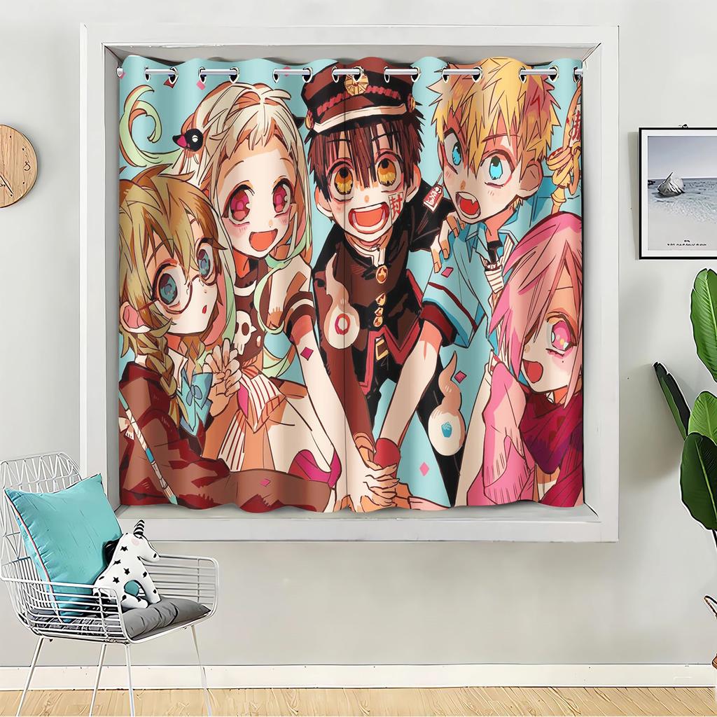 Hanako-kun Cerejeira Japonesa Home Decor Kitchen Living Room Bedroom Curtains For Blackout Curtains Christmas Gifts