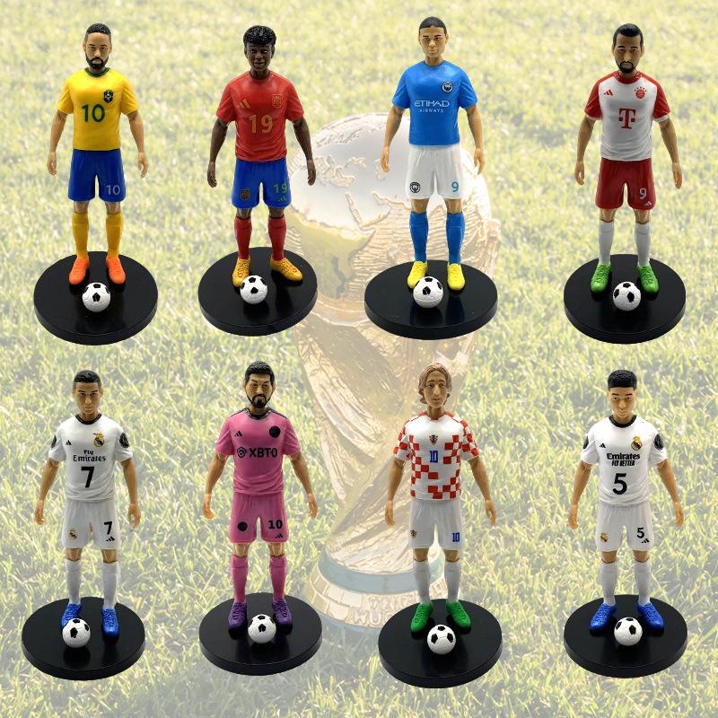 2026 World Cup Soccer Stars Figurines: CR7, Messi, Neymar, Mbappé Dolls