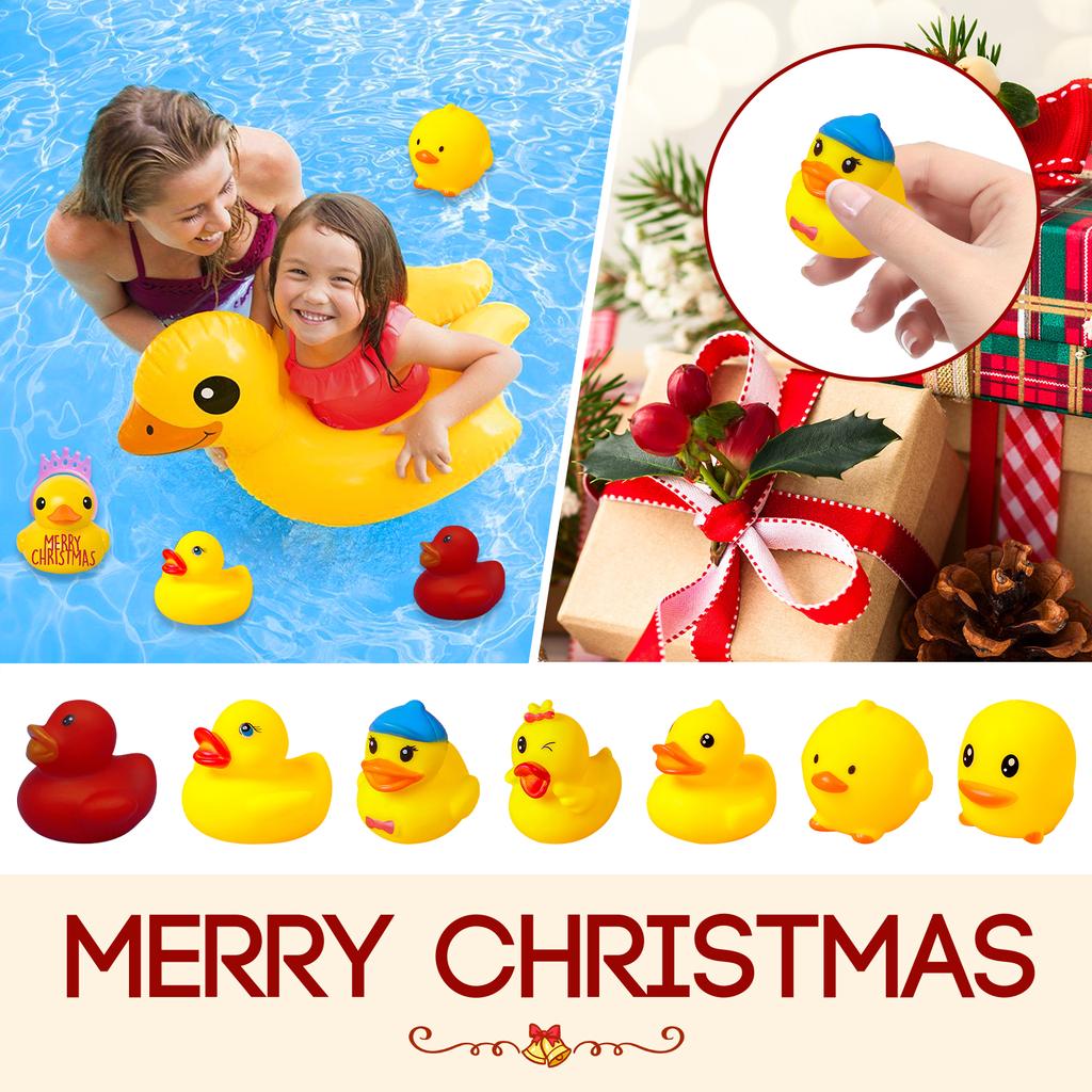 Dowmoo Christmas Rubber Duck Advent Calendar Little Duck 24-Panel Cartoon Blind Box Gift