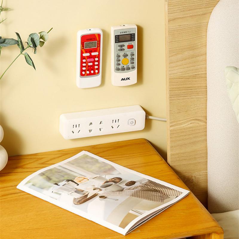12/2Pcs Strong Magnetic Hooks Wall Mount Anti-Lost Magnet Storage Holder For Remote Control Fridge Sticker Home Organizer Hook