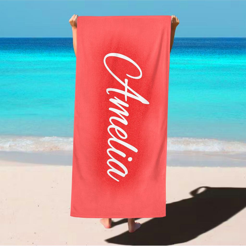 Asciugamano da Spiaggia Personalizzato: Regalo Personalizzato per Vacanze Estive, Telo da Spiaggia per Festa di Addio al Nubilato