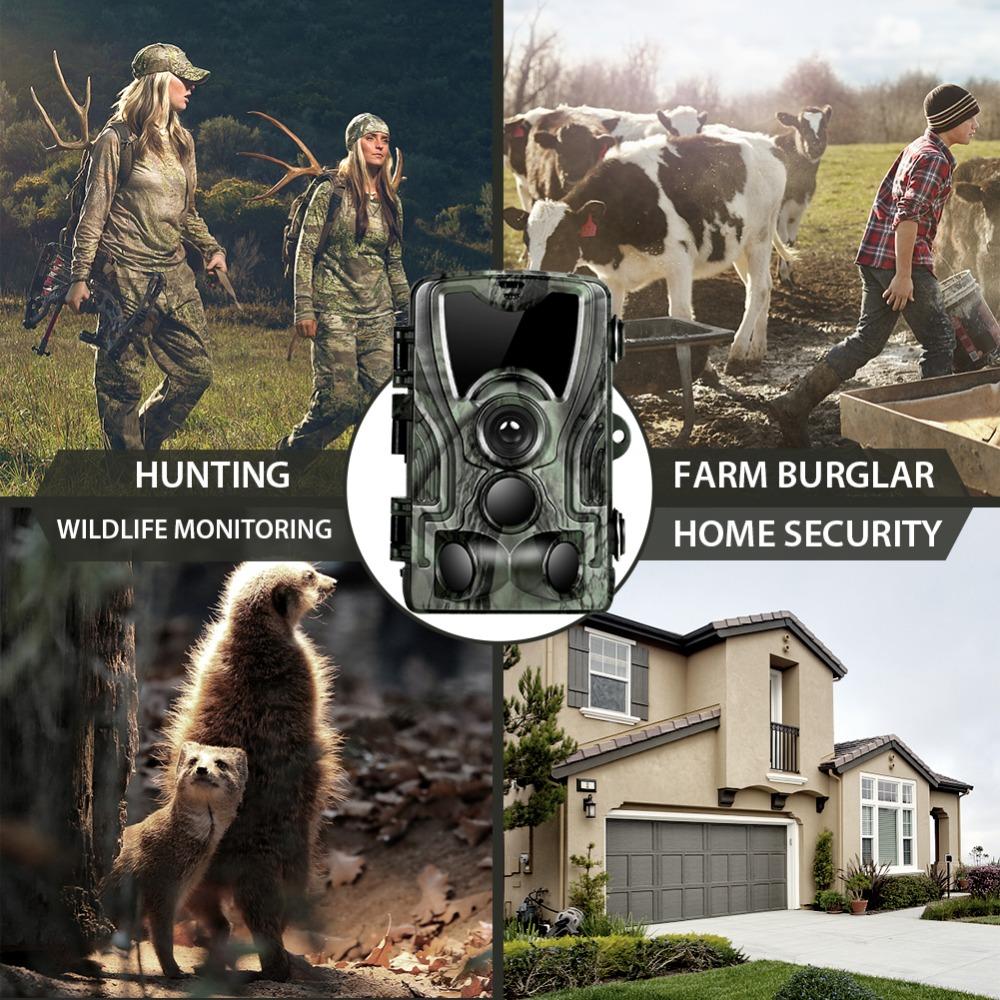 2025 Trail Hunting Camera With 5000Mah Lithium Battery 16MP HC801ALI 1080P IP65 Waterproof Night Version Photo Traps 0.3s Wild Surveillance