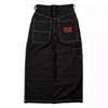 Mens Gothic Streetwear Denim Pants Loose Straight Cut Water Washed Cotton Jeans Youth