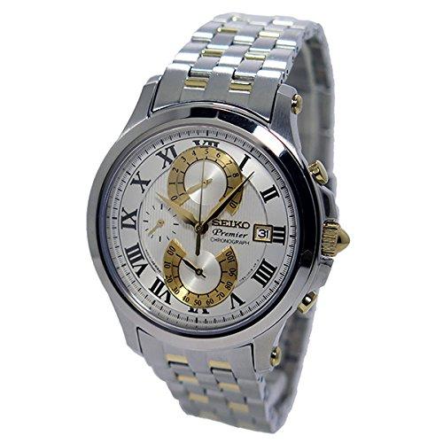 

SEIKO Premier Chrono Quartz Men s Watch SPC068P1 White