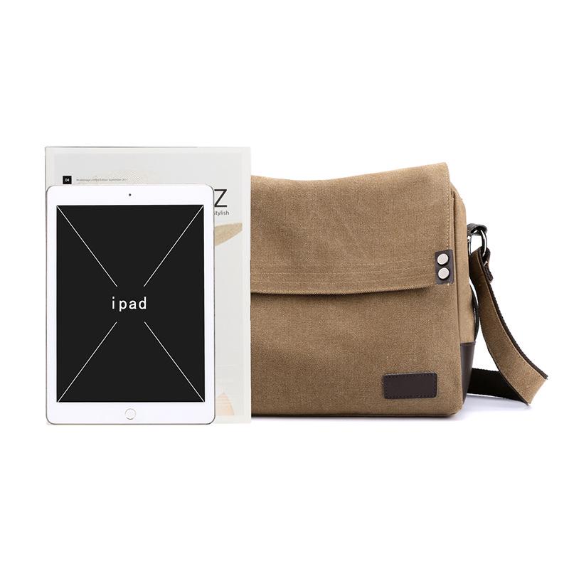 Men's Large Capacity Lightweight Canvas Crossbody Bag