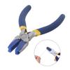 Flat Nose Pliers with Plastic Tips and 2 Additional Pairs for Secure Grip In Electronics and Crafts