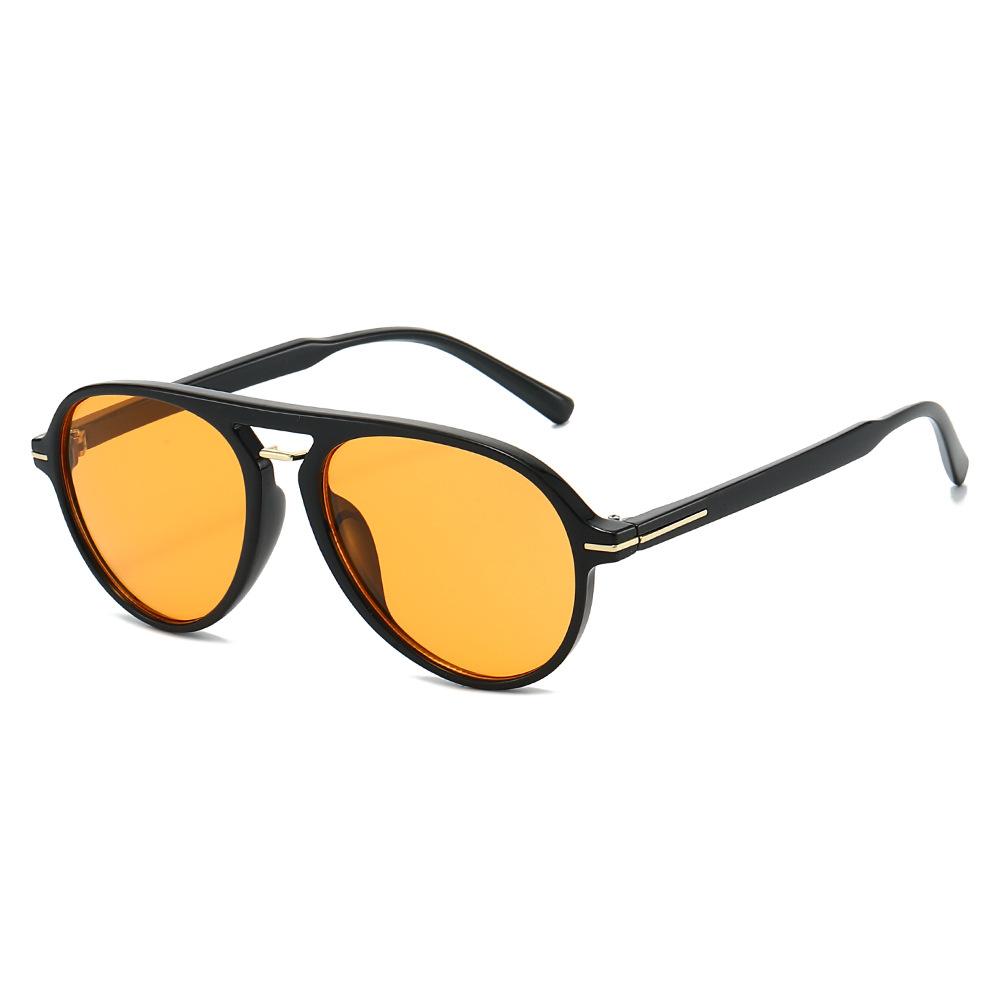 

2026 New Double Beam Retro Sunglasses For Women and Men in Pilot Style Shades Metal Line Decoration UV400