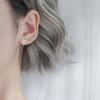 Female No Ear Piercing Clip Type False Stud Earrings Christmas Temperament Student Girlfriend Earrings Cute Sweet Snowflake Earrings