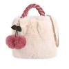 2023 Winter Plush Cherry Fur Girl's Crossbody Bucket Handbag