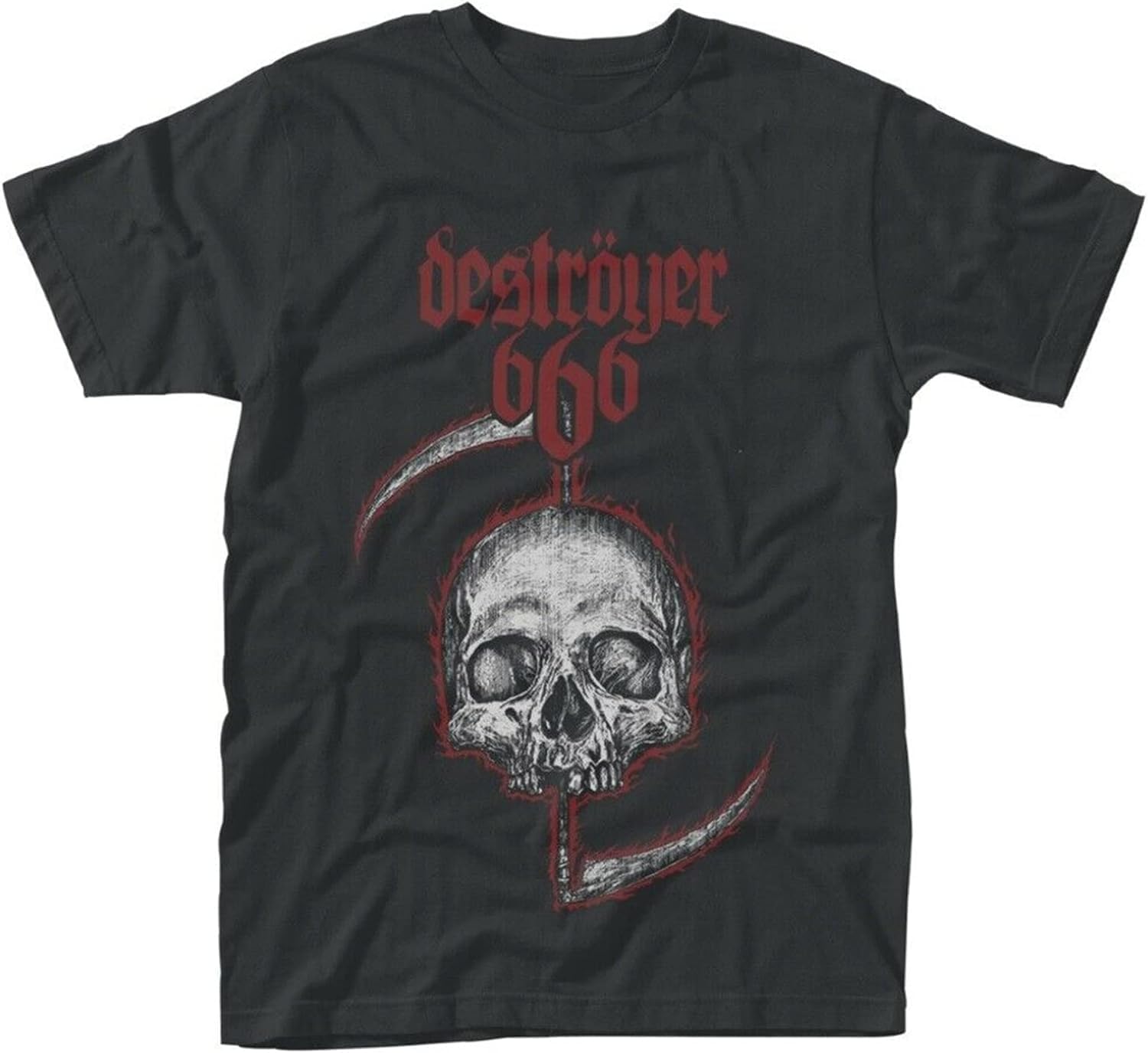 Destroyer 666 Skull T-Shir Mens T Shirt M чёрный