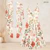 Women Plus Size Two Piece Outfit Long Sleeve Open Front Jacket Cami Maxi Dress