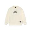 Li Ning Badfive Changan Youth Fun Print Sports Pullover Sweatshirt Unisex Sweatshirt Vanilla-White AWDRF87-3