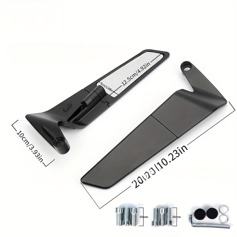 1 Pair Universal Fit for KTM Motorcycle Rearview Mirrors, Foldable Design, Flat Lens Side Mirrors for Street And Track Use