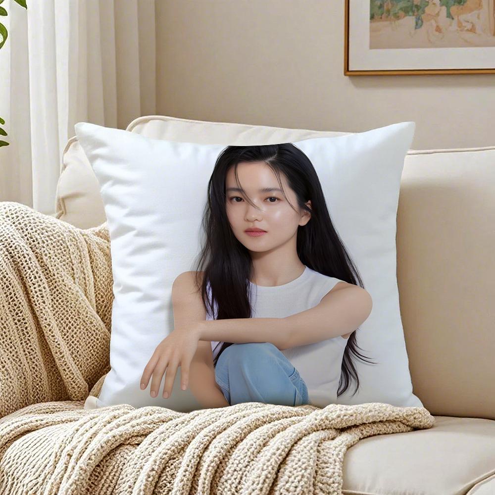 Kim Tae Ri Cushion Cover Linen Minimalist Soft  for Sofa Bed Home Room Decor