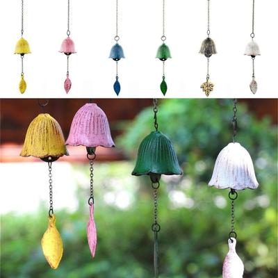 Durable Cast Iron Courtyards Bell Holiday Gift Hanging Decoration  Courtyard Decoration
