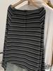 Autumn 2025 New Arrival: Women's High-End Korean Style Striped One-Shoulder Long-Sleeved T-Shirt