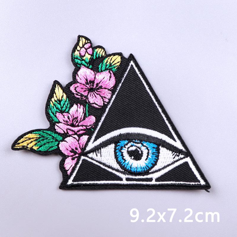 Punk Funny Skull Embroidery Patch Iron On Patches For Clothing Thermoadhesiv Patches On Clothes Fusible Badges Sewing Applique