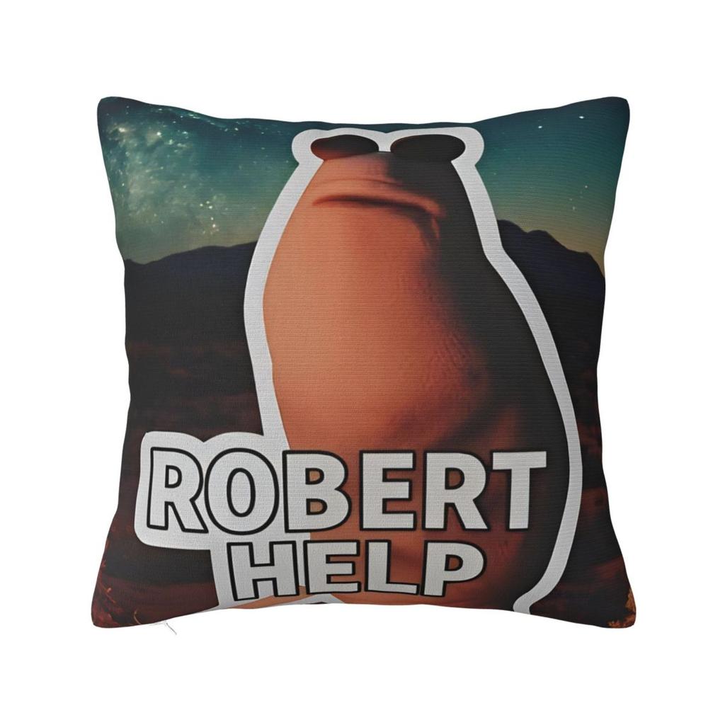 Marcus The Worm Square Pillow Case Cushion Covers Creative Zipper Decorative Throw Pillow Case Cover for Sofa 40*40cm