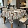 Party Dining Home Kitchen Cotton Linen Material Soft Washable Household Rectangle Tablecloth