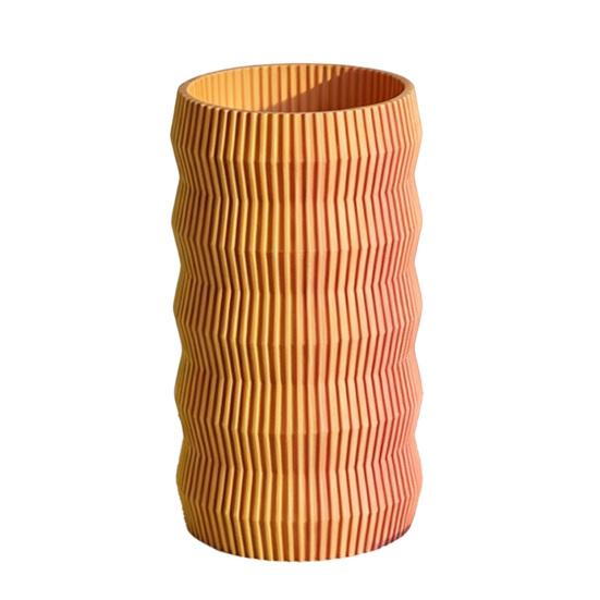 

3D Printed Vase Modern Flowers Vase Decorative Wave Textured Flower for Dried & Fresh Flowers Farmhouse Coffee Table Kitchen Centerpieces Bookshelf разноцветный