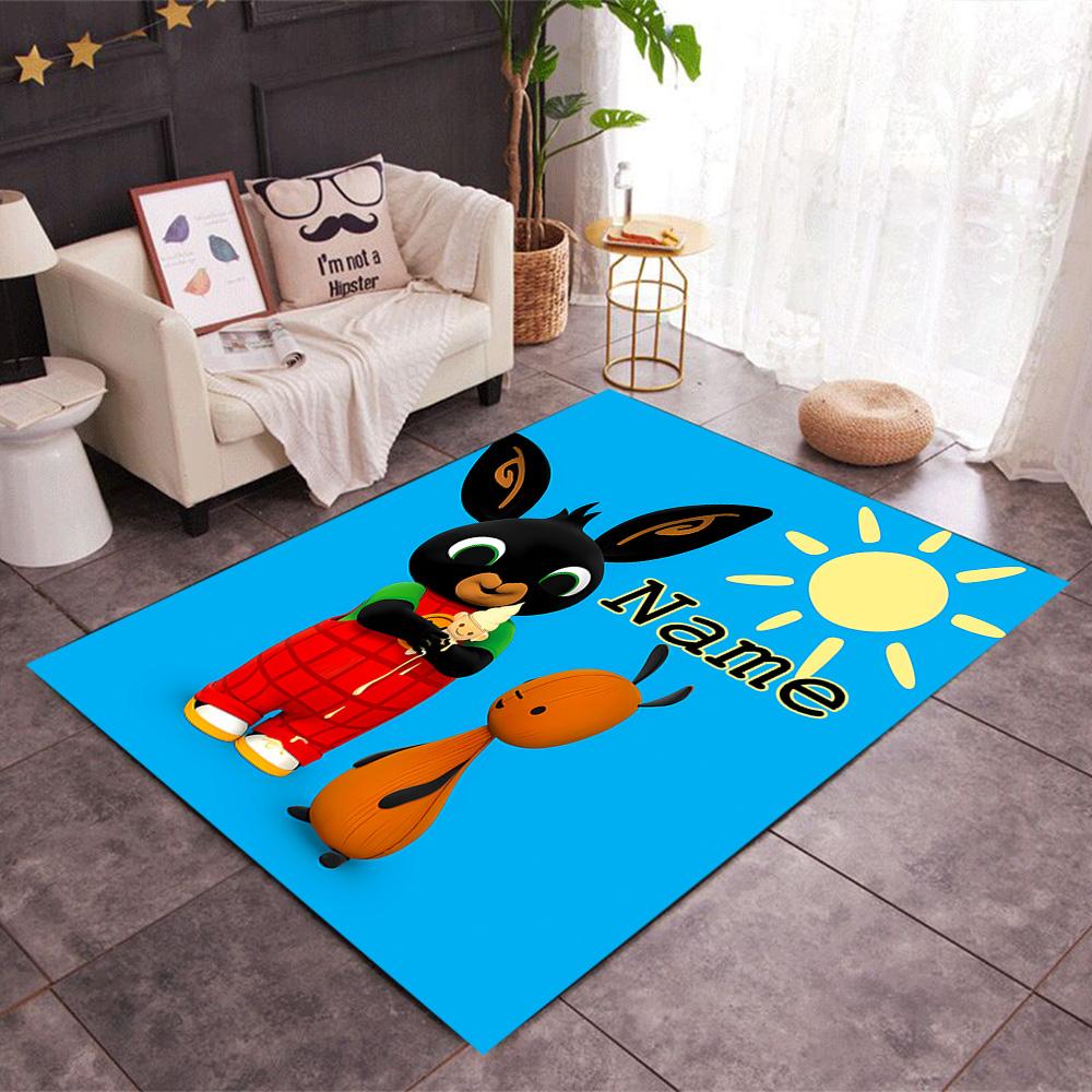 Friends Adventure Customized Name Floor Rug Office Rug Perfect for Game Room Bedrooms Living Rooms Study room Anti-slip Rug Anime Office Decor