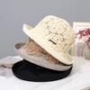 Petit Chapeau Melon Pour Femmes Nouveau Crochet Creux Bord Rouleaux Vapeur Respirant Main Vintage Chapeau de Pêcheur Chapeau Visière Solaire d'Été