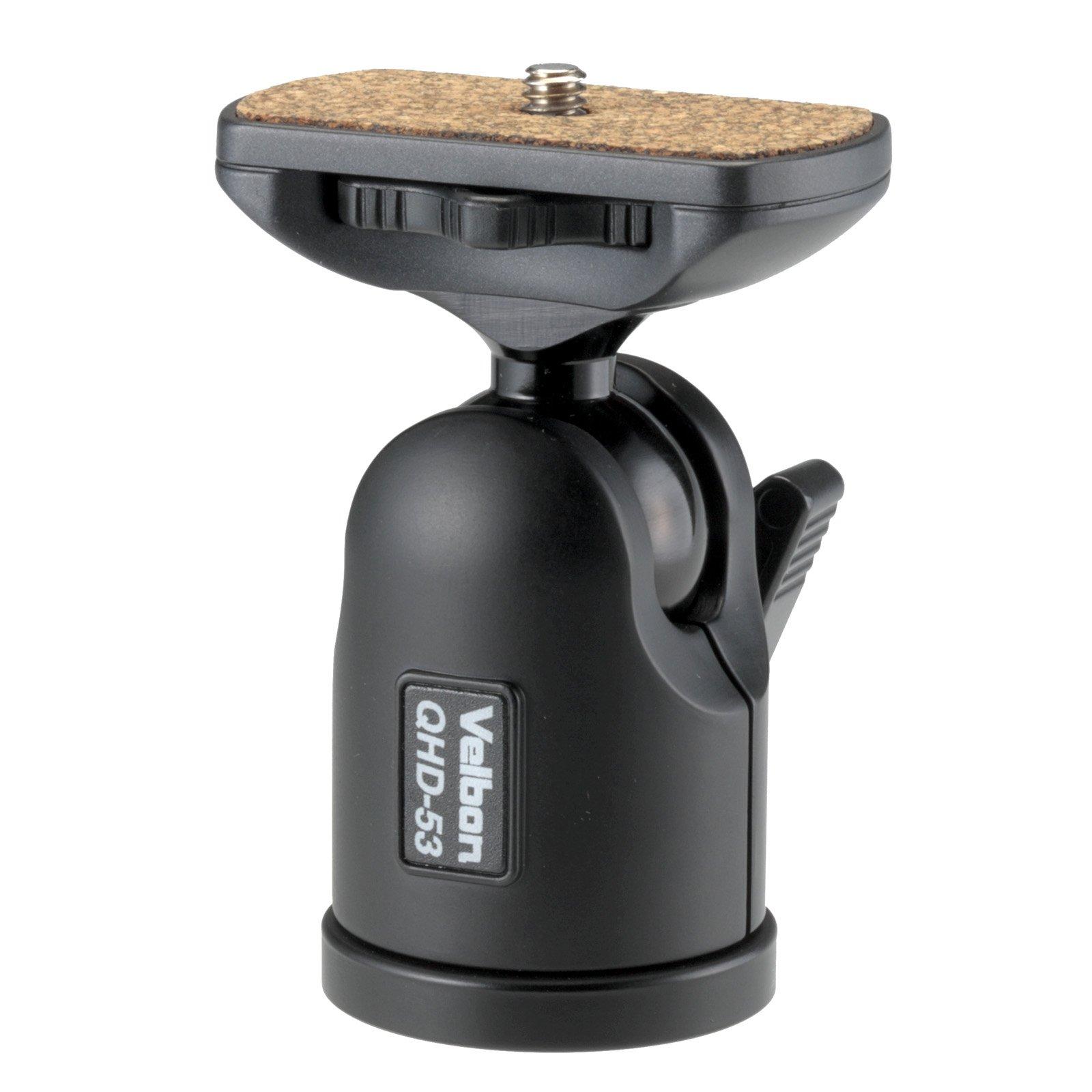 

Velbon Ball Head Medium Base Diameter Aluminum 472823 QHD-53 Size, 44mm, чорний