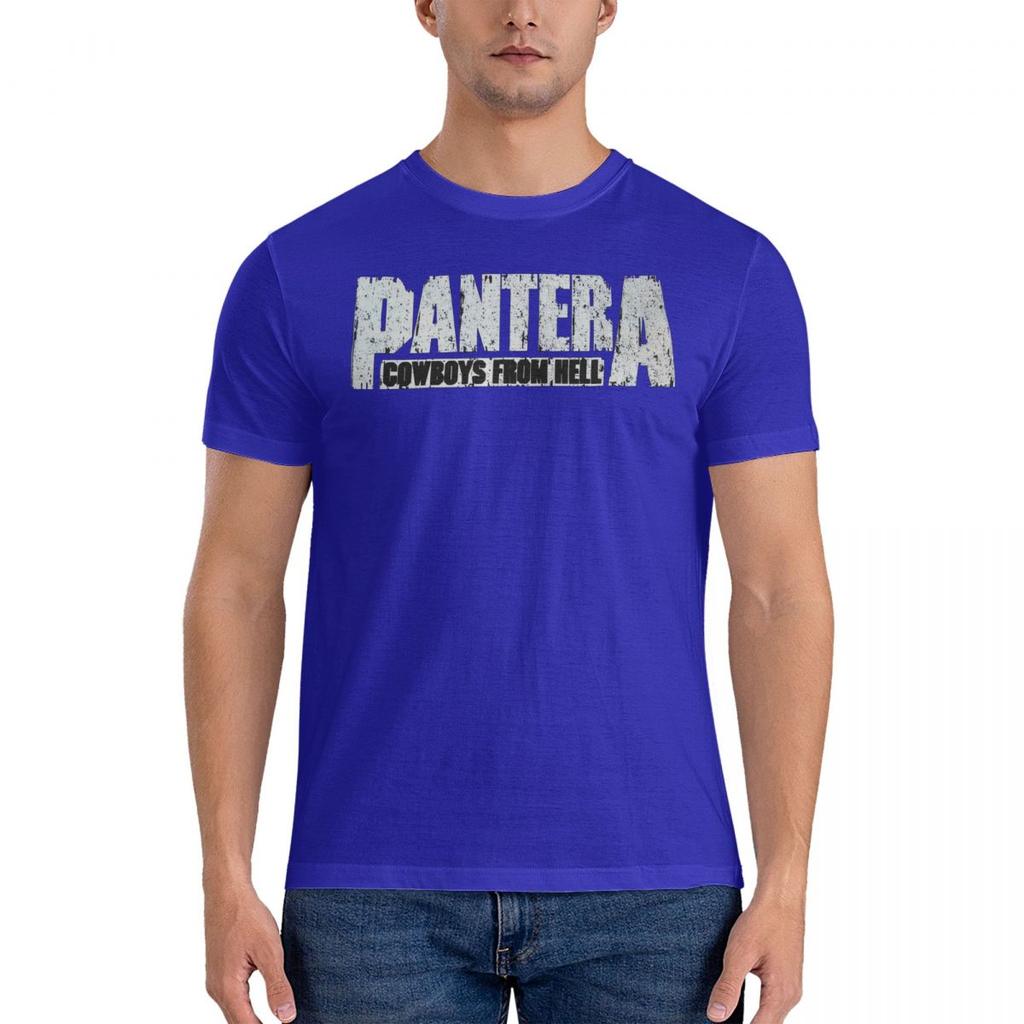 T-shirt Bianca Uomo Donna Logo Band Musicale T-shirt Harajuku Pantera T-shirt da Spiaggia Streetwear Casual Abbigliamento in Cotone Regalo