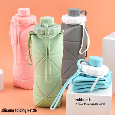 Large Capacity Silicone Collapsible Water Bottle for Outdoor Sports & Travel